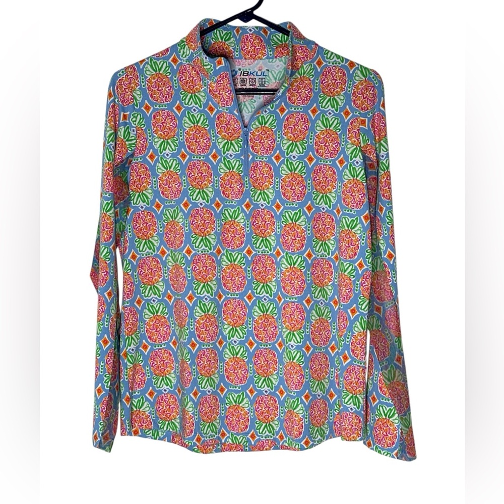 IBKUL Haley Pineapple UPF50+ Sun Shirt M - Picture 2 of 4